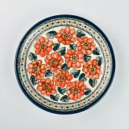 波蘭陶 艷夏扶桑系列 圓形餐盤 25cm 波蘭手工製