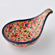 波蘭陶 繁花艷野系列 前菜碟 12x18.5cm 波蘭手工製