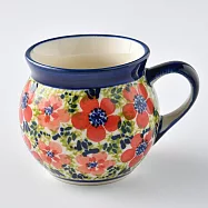 波蘭陶 繁花艷野系列 胖胖杯 220ml 波蘭手工製