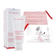 CLARINS 克蘭詩 竹子精華身體去角質霜贈化妝包窈窕組-國際航空版