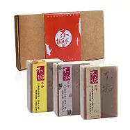 不垢-手工皂三入禮盒(沉香/艾草/永久花)