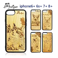 Artiger-iPhone原木雕刻手機殼-家寵系列(iPhone6Plus 6sPlus 7Plus 8Plus)貓咪
