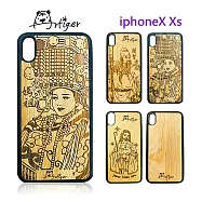 Artiger-iPhone原木雕刻手機殼-神明系列1(iPhoneX Xs)關聖帝君