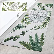 【巴芙洛】皮革紓壓防滑防油皮革廚房長地墊45x120cm 在水一方