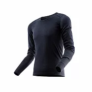 Route8八號公路 男 WARM 圓領抗菌保暖衣S黑