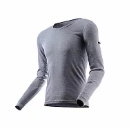 Route8八號公路 男 WARM 圓領抗菌保暖衣L麻灰