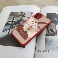INJOYmall for iPhone 11 非你莫鼠 耐撞擊磨砂邊框手機殼 B / 紅邊