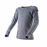 Route8八號公路 童 WARM 圓領抑菌保暖衣104CM麻灰