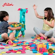 【西班牙mitoi繽紛雪花建構片】提利威格大獎可凹折穿戴式積木(3歲以上 48片/盒)
