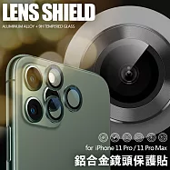 City for iPhone 11 Pro 5.8吋 鋁合金 9H玻璃鏡頭玻璃貼 玻璃貼 防刮 金屬框灰
