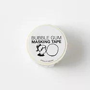 【STUNDEN】BUBBLE GUM泡泡糖/紙膠帶 (白_ありがとう)