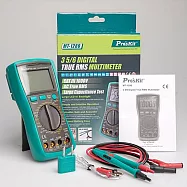 台灣寶工Pro&rsquo;skt錶真有效3 5/6數位電值萬用電表三用電表MT-1280(附探針;量測交流電壓電容電阻溫度)