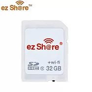 ezShare wi-fi無線SDHC記憶卡32G SD卡ES32G(Class10,分享派照片IC臉書facebook)適佳能尼康索尼理光OM松下富士