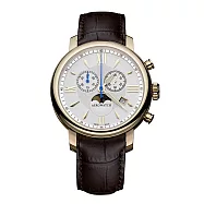 AEROWATCH 愛羅錶 紐索紋多功能瑞士製計時石英錶/84936 RO02