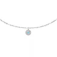 [SW 歐洲百年品牌訂製水晶] Snatch X MINIMENT迷你們 幸運水晶純鋼項鍊 -幻海人魚系列 幻海人魚系列 奇幻光海洋之石 - 閃耀星沙鍊