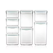 ANKOU LIFE安酷生活2000ml*1+1500ml*2+850ml*2 +480ml*3【2020新一代】一鍵搞定全防漏萬用保鮮密封罐(超值8件禮盒組)