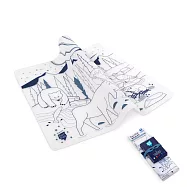 【法國 Super Petit】兒童彩繪餐墊 - 北美針葉林(含五色無毒彩色筆)