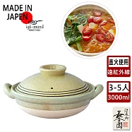 【日本長谷園伊賀燒】伊賀灰釉土鍋-大(3-5人)