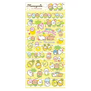 San-X 小海豹夏威夷系列貼紙。草裙舞