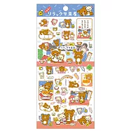 San-X 拉拉熊丸子茶屋系列貼紙。白