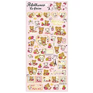 San-X 拉拉熊巴黎草苺系列貼紙。粉