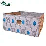 【佶之屋】外銷級多功能可折疊收納盒H14(一般款)2入-灰花點