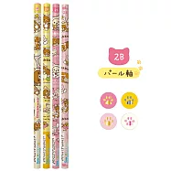 San-X拉拉熊快樂貓生活系列2B鉛筆。4入組
