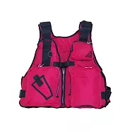 【LOTUS】釣魚救生衣 釣魚背心 B款 海釣 磯釣 獨木舟 水上運動紅色