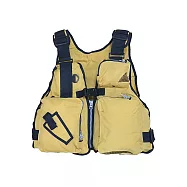 【LOTUS】釣魚救生衣 釣魚背心 B款 海釣 磯釣 獨木舟 水上運動黃色