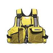 【LOTUS】釣魚救生衣 釣魚背心 A款 海釣 磯釣 獨木舟 水上運動黃色