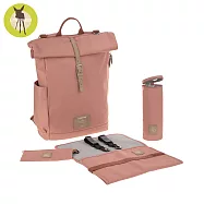 德國LASSIG-卷卷文青風後背媽媽包 (肉桂香)