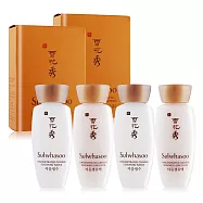 Sulwhasoo 雪花秀 滋陰生人蔘煥活基礎護理2件組[人蔘煥顏露15ml+人蔘活膚乳15ml]X2-公司貨