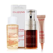 CLARINS 克蘭詩 黃金雙激萃+V型精萃+潔顏水極緻修護組-國際航空版