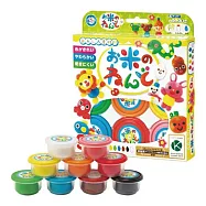 日本銀鳥 天然無毒米黏土 9色基本組 益智 教育玩具