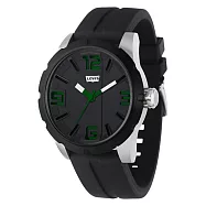 Levi’s 詭影任務立體時標時尚腕錶-綠