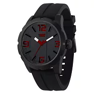 Levi’s 詭影任務立體時標時尚腕錶-紅