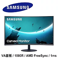 SAMSUNG三星 C27T550FDC 27型 VA面板 1000R曲面設計 電競螢幕