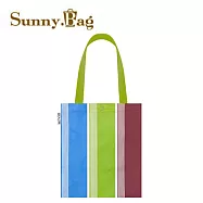 Sunny Bag x 台人潮-文青包-芷茄經典紅藍綠條紋(直)