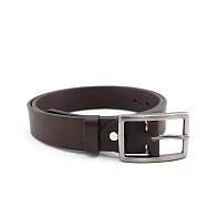 Be Two 手工皮件 ∣ 義大利植鞣革牛皮 34mm 真皮皮帶L【深咖色】B款皮帶頭