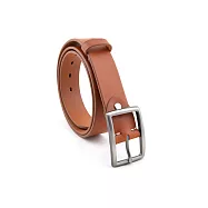 Be Two 手工皮件 ∣ 義大利植鞣革牛皮 34mm 真皮皮帶L【淺咖色】B款皮帶頭