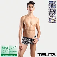 【TELITA】親膚嫘縈印象派平口褲/四角褲 M 混搭色