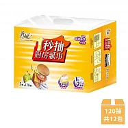 【春風】一秒抽取式廚房紙巾120抽x12包/箱