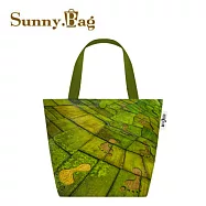 Sunny Bag x 看見‧齊柏林基金會-托特包-花蓮稻田大腳印