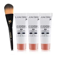 LANCOME 蘭蔻 超輕盈UV BB霜(10mlX3)#01白皙透亮+迷你粉底刷-公司貨