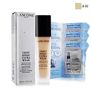 LANCOME 蘭蔻 零粉感超持久粉底 SPF38/PA+++(30ml) #B-02贈超未來肌因賦活露(1mlX3)X3-公司貨