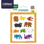 《MiDeer》-- 多彩小貼紙-好餓的毛毛蟲(動物)☆