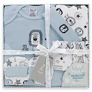 美國 Elegant kids【藍色小獅子4件式彌月禮盒】ELI3106-B