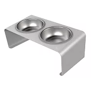 LINGO【鋁合金寵物碗架 - 雙口】 304不鏽鋼碗