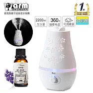 【 Warm 】雙噴頭香氛負離子超音波負離子水氧機(W-220)+贈精油30ml一瓶