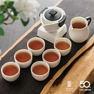 【陸寶LOHAS】東籬雅菊 淨墨牡丹 新骨瓷茶器 精雕花卉 金點設計獎 東籬雅菊